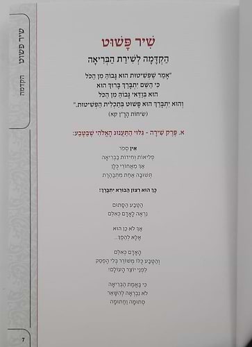 שיר פשוט - פרק שירה / על פי משנת רבי נחמן מברסלב