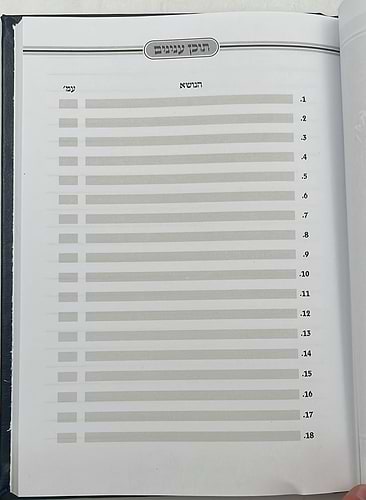 ספר חידושי תורה כריכה דמוי עור (PU) / כחול כהה