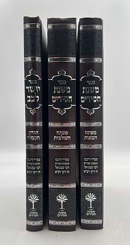 משנת חסידים ויושר לבב סט ג' כרכים / רבינו רפאל עמנואל חי ריקי זיע