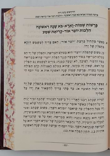 הדודאים נתנו ריח - הלכות תפילה חלק ב' / שו