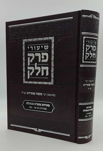 שיעורי פרק חלק – מהגאון רבי משה שפירא זצוק