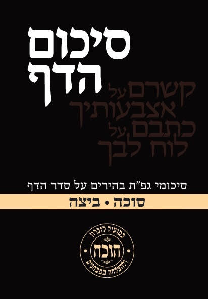 סיכום הדף - מסכת סוכה • ביצה / כריכה רכה