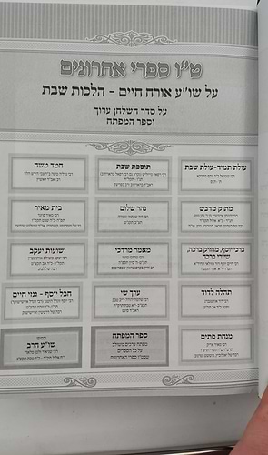 טו' מפרשי השולחן ערוך ב' כרכים - על אורח חיים / הלכות שבת