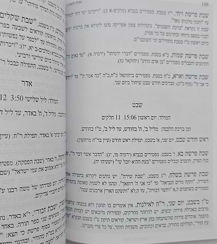 לוח דינים ומנהגים לשנת תשפ