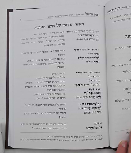 בנין אריאל - ביאור בנין בית שלישי / ע