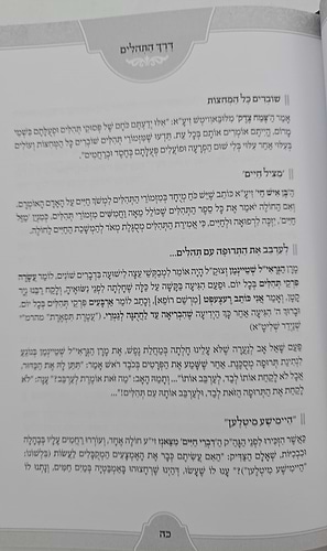 דרך התהילים / ליקוטים נפלאים במעלת אמירת התהילים