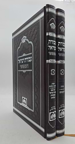 עבודת ישראל המפואר לא מנוקד ב' כרכים פורמט קטן / עוז והדר