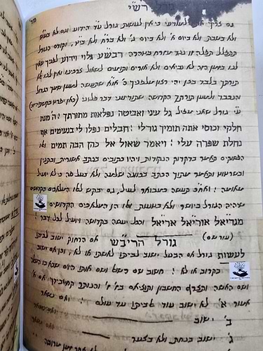 קונטרס כתבי יד - הרב יצחק כדורי זצוק