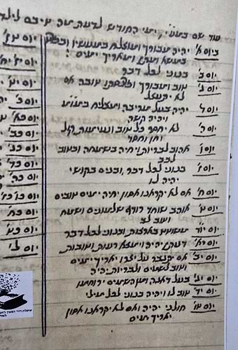 קונטרס כתבי יד - הרב יצחק כדורי זצוק