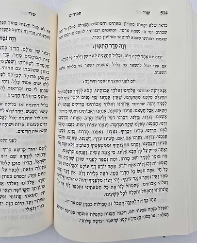 שדי תפוחים המסודר א-ב / תיקונים ותפילות