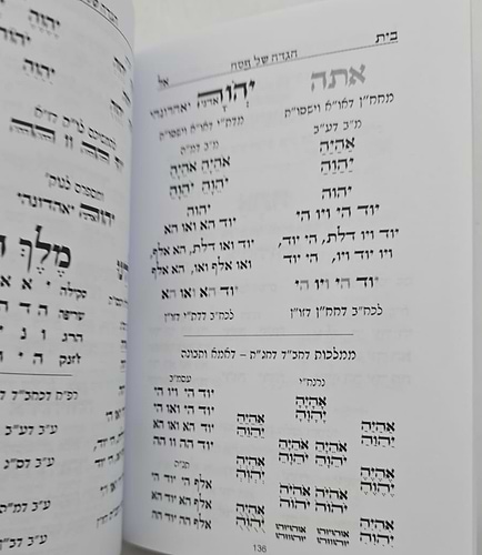 הגדה של פסח - כוונות הרש