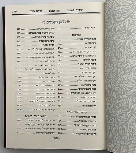סידור תורת חכם - חלק ימי הפורים / הרב י.מ מורגנשטרן