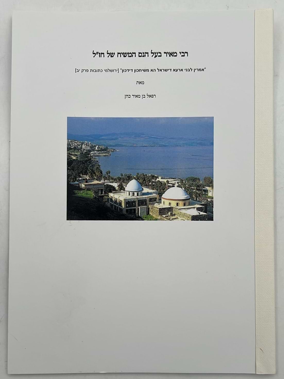 רבי מאיר בעל הנס המשיח של חז"ל / רפאל כהן