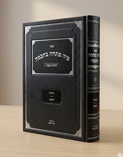 פיה פתחה בחכמה [ג'] - הלכות שבת / מוקצה • רפואה