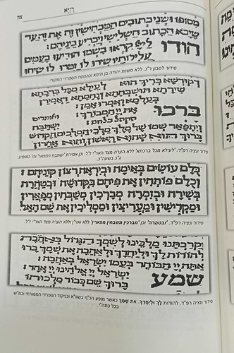 סידור אור הגנוז השלם עם גלי רזיא - עמוד מתוך הסידור