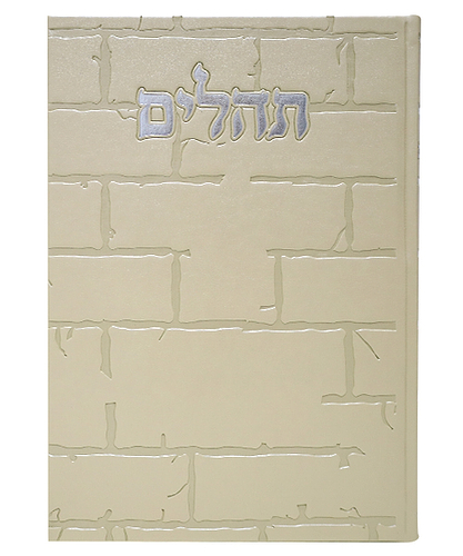 תהלים PU דמוי עור בינת הלב כותל - צבע זהב / פורמט בינוני