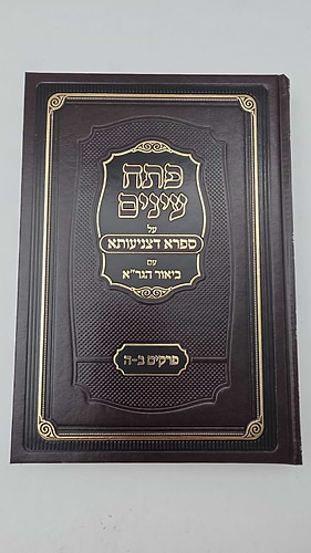 פתח עיניים על ספרא דצניעותא עם ביאור הגר