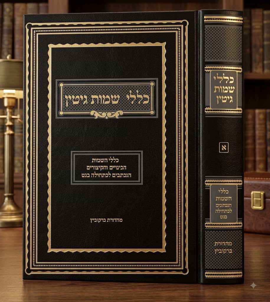 כללי שמות גיטין - מהדורת ברקוביץ / הוצאה לאור קולמוס