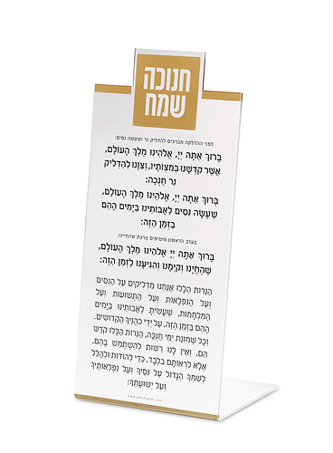 סטנד הדלקת נרות חנוכה מרובע – כסוף
