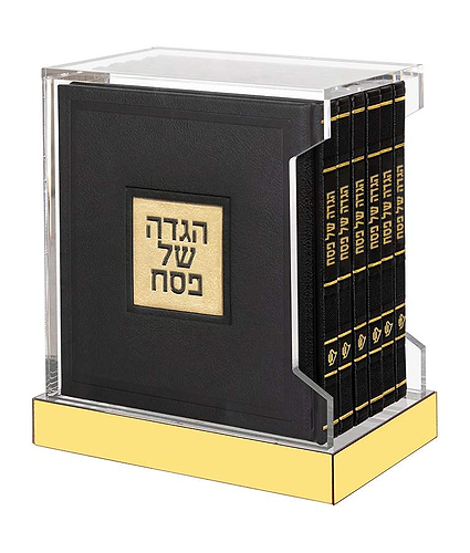 מעמד הגדות קריסטלי – נוסח עדות המזרח – שחור