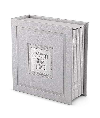 תהלים מחולק במעמד דמוי עור 13X13