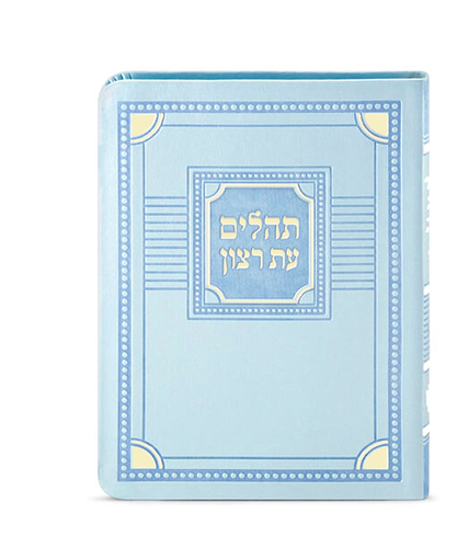 תהלים דמוי עור דגם פינות 11X16 – מנטה