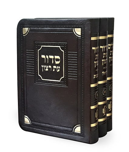 סט סדורים ותהלים דגם פינות 8X12 – נוסח אשכנז – לבן
