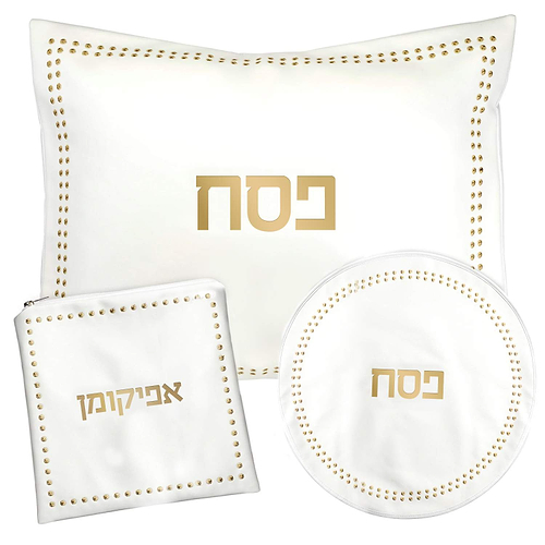 סט לפסח מסגרת נקודות – זהב