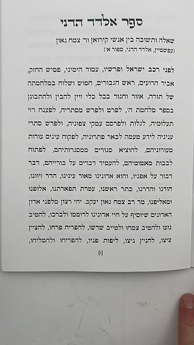 ספר אלדד הדני - פתיחת הספר, שאלה ותשובה בין אנשי קירואן לרב צמח גאון