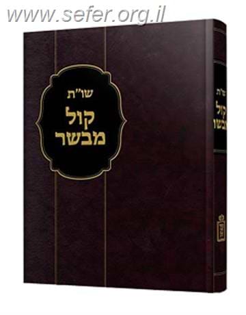 שו"ת קול מבשר ב