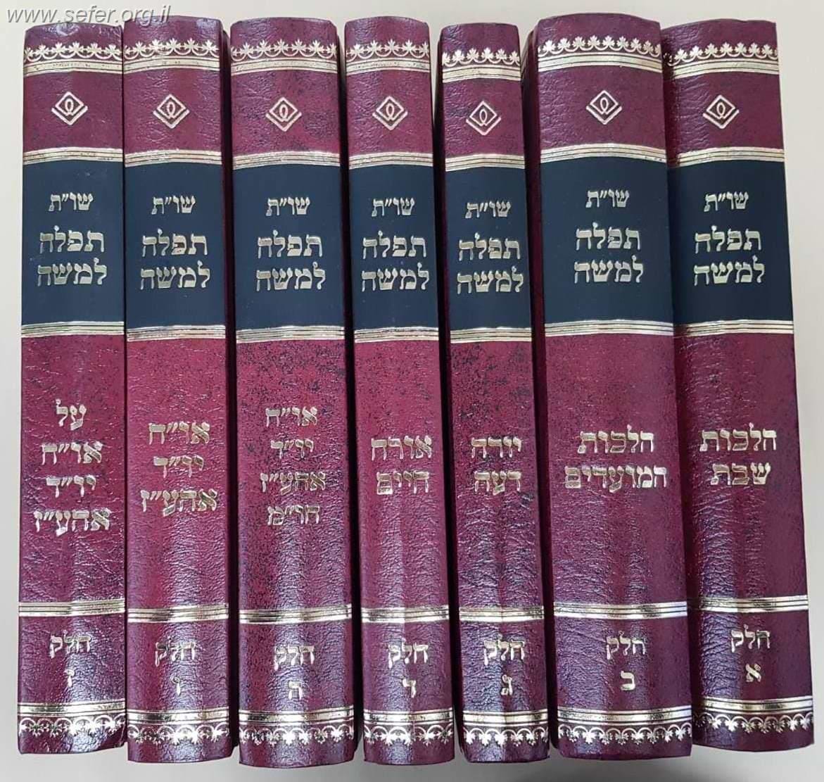 שו"ת תפילה למשה ז