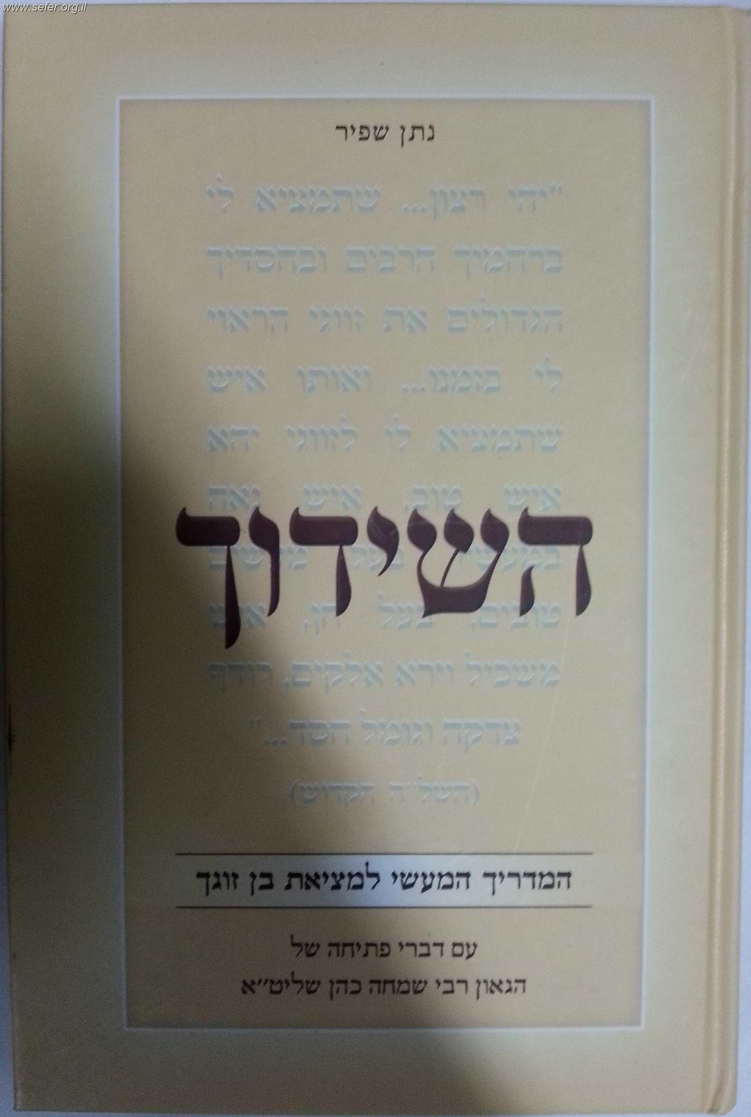 השידוך - המדריך המעשי למציאת בן זוגך