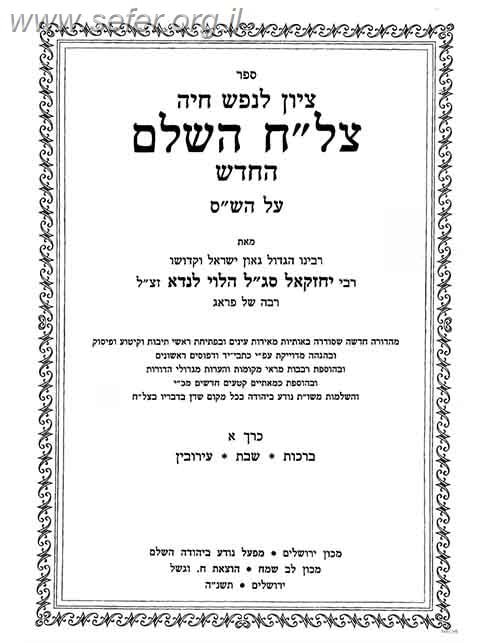 חידושי הצל