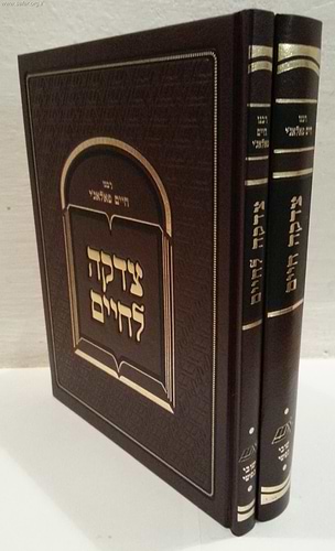 חלקם בחיים-צדקה חיים-צדקה לחיים ג' כרכים / ר' חיים פלאג'י
