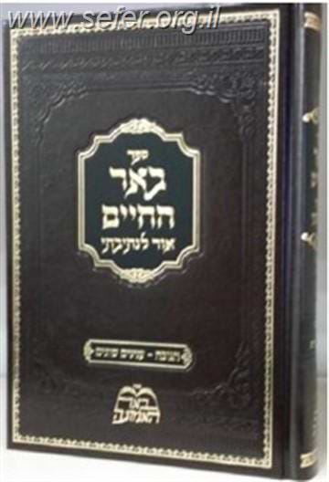 באר החיים - חנוכה / ר