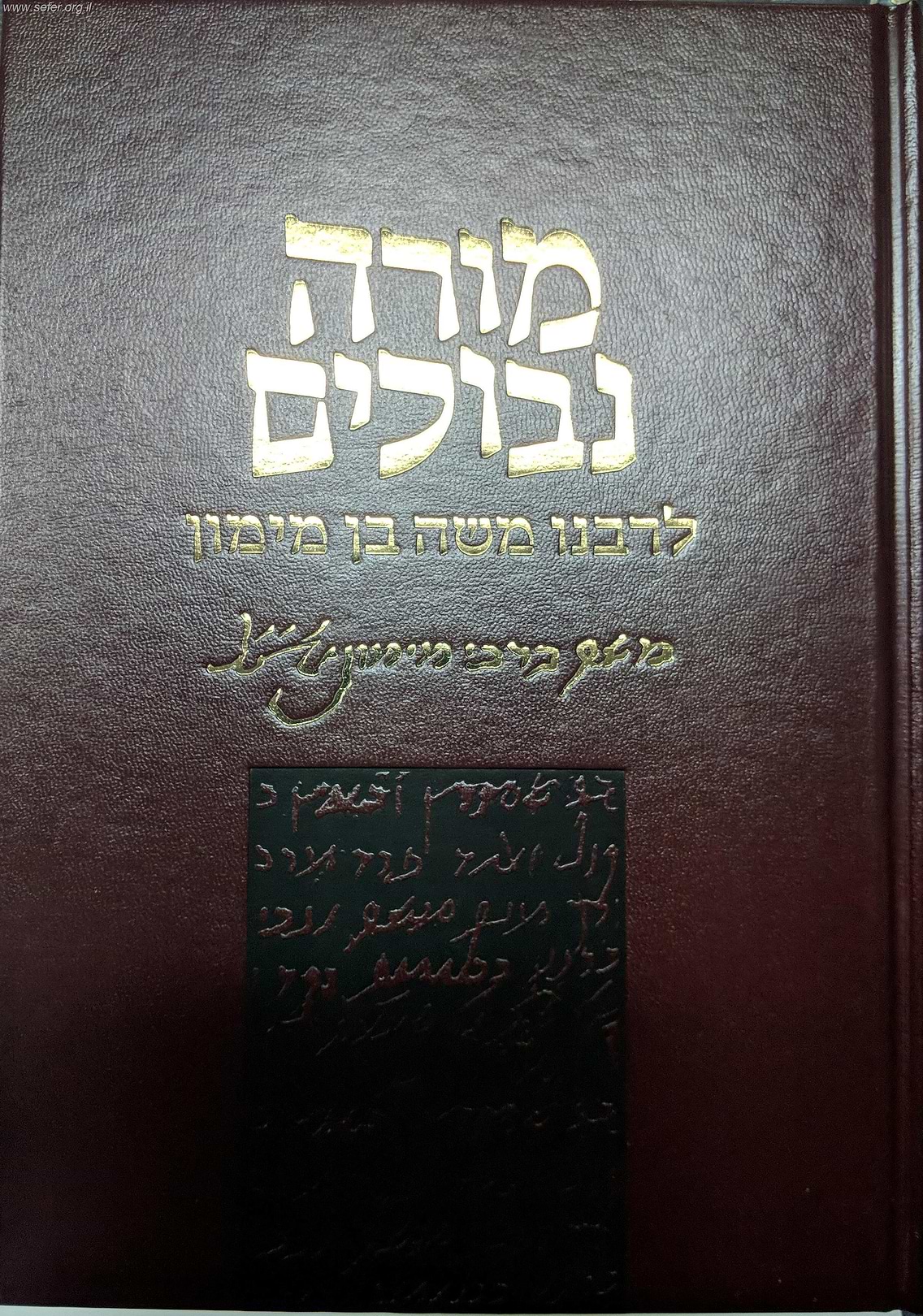 מורה נבוכים לרמב"ם / פלדהיים