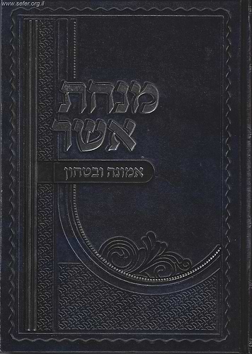 מנחת אשר - אמונה וביטחון / ר' אשר וייס שליט