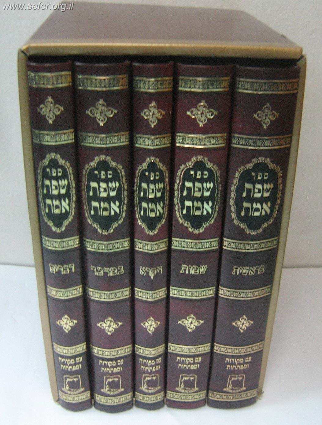 שפת אמת אור עציון על התורה ה