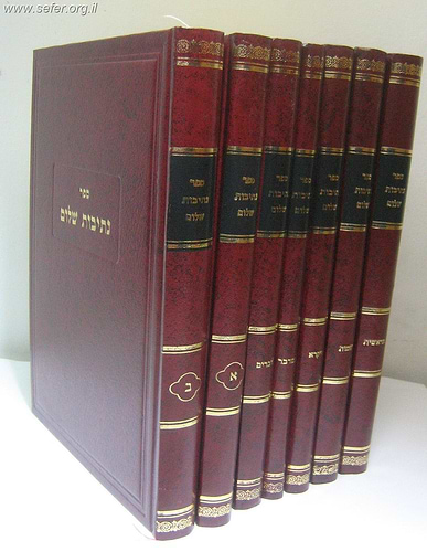 נתיבות שלום על התורה והמועדים ז' כרכים