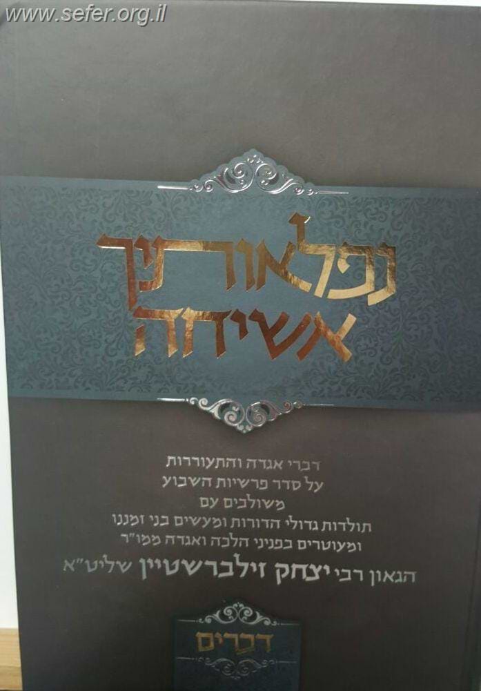 נפלאותיך אשיחה - דברים / הרב יצחק זילברשטיין