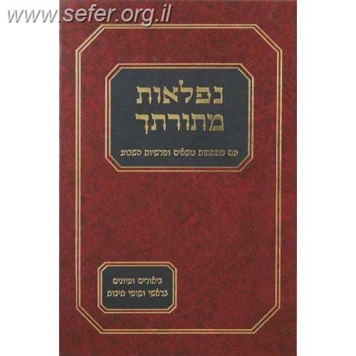 נפלאות מתורתיך - ביאורים ועיונים בראשי וסופי תיבות / הרב מרדכי נחמן ארונובסקי - ארן