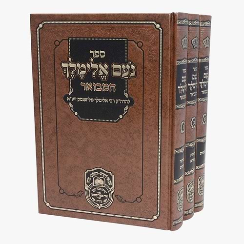 נועם אלימלך המבואר ג' כרכים - פורמט גדול / עוז והדר