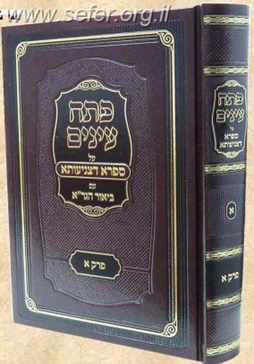 פתח עיניים על ספרא דצניעותא עם ביאור הגר