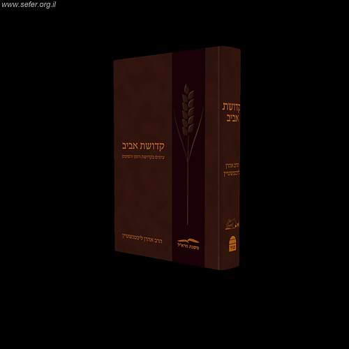 קדושת אביב - עיונים בקדושת הזמן והמקום /  הרב אהרן ליכטנשטיין