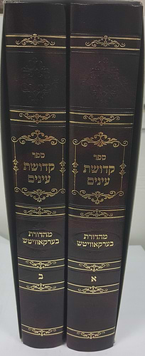 קדושת עיניים ב' כרכים - פורמט גדול / הרב אהרן טויסיג