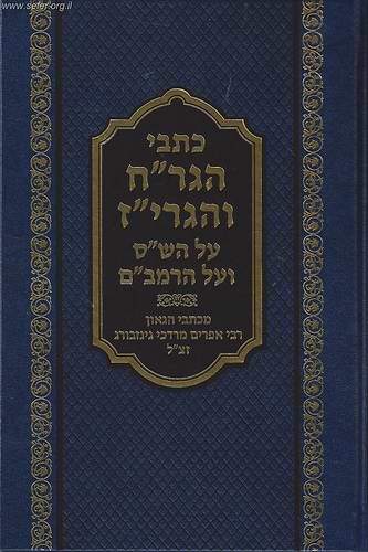 כתבי הגר''ח והגרי''ז על הש''ס ועל הרמב''ם
