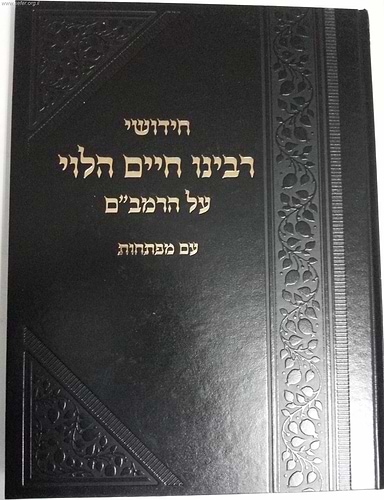 חידושי רבינו חיים הלוי על הרמב''ם