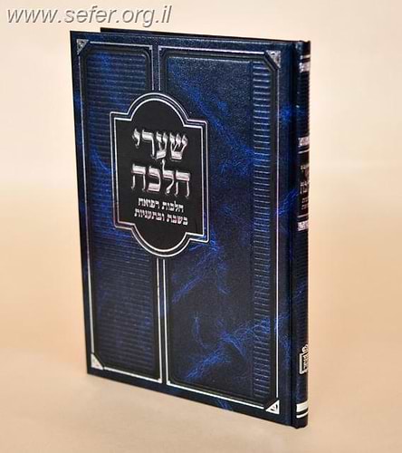 שערי הלכה-הלכות רפואה בשבת ובתעניות / הרב יחיאל חזות