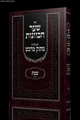 שער הכוונות עם פירוש מתוק מדבש - שבת ב'