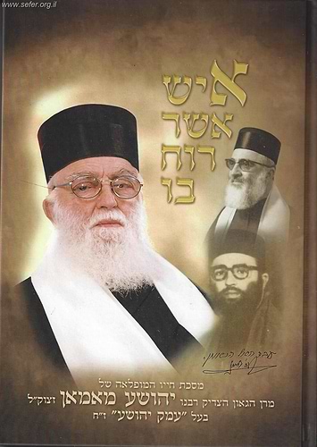 איש אשר רוח בו / מסכת חייו המופלאה של הגאון הצדיק רבי יהושע מאמאן זצוק